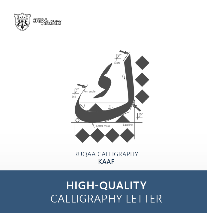 Ruqaa Calligraphy: Letter Kaaf