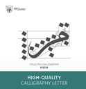 Thuluth Calligraphy:Letter Meem Type Two